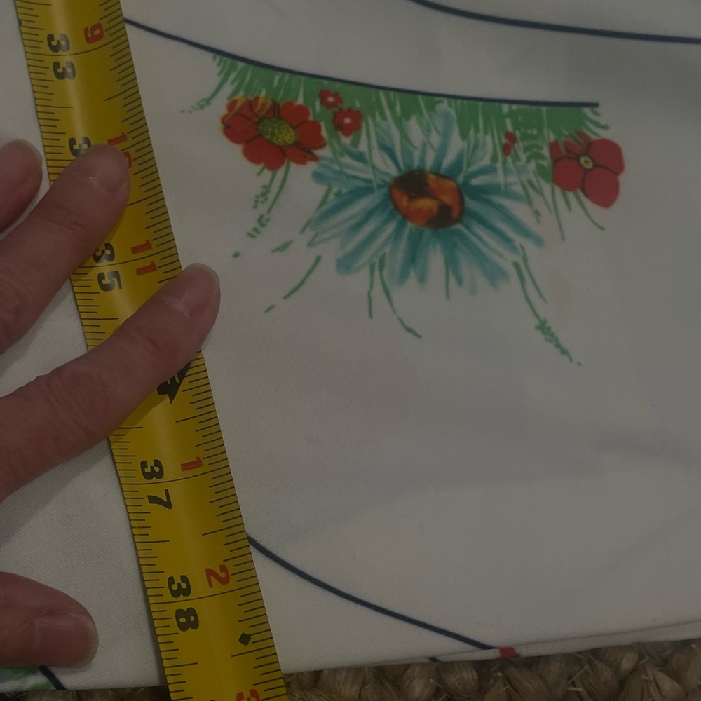 Vintage White Dress with Colorful Floral Design - Picture 13 of 13